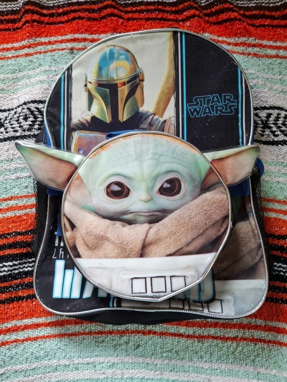 (2in1)Star Wars Grogu Kids Backpack/Lunchbox Set